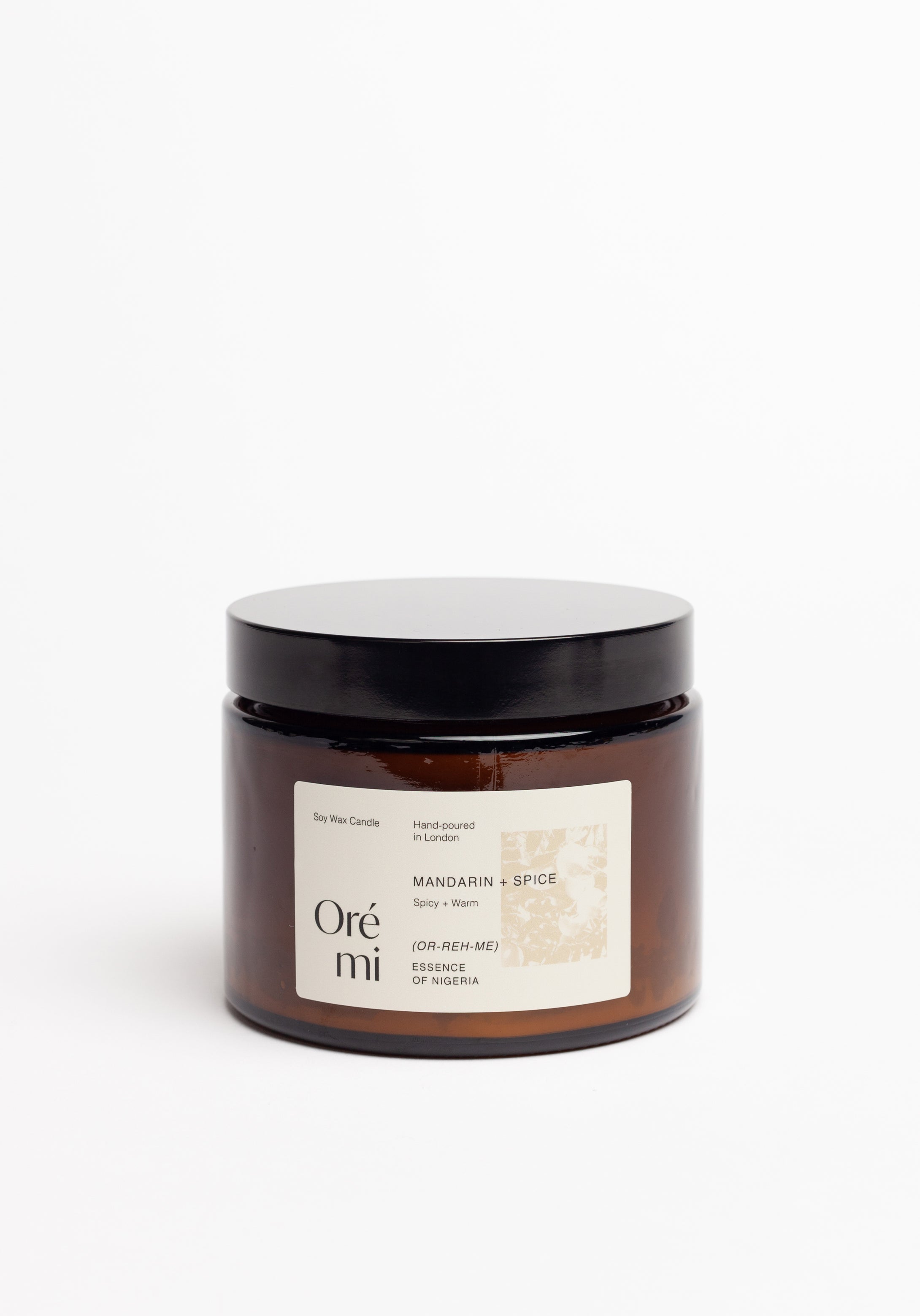 Mandarin Spice African Nigerian Soy Wax Candle Oré mi Ore mi